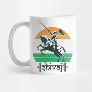 Shivaji Maharaj Statue Indian India Flag Marathi King Mug